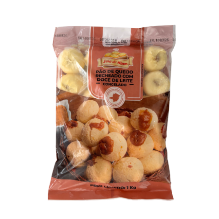Pão de Queijo Recheado Doce de Leite 1kg