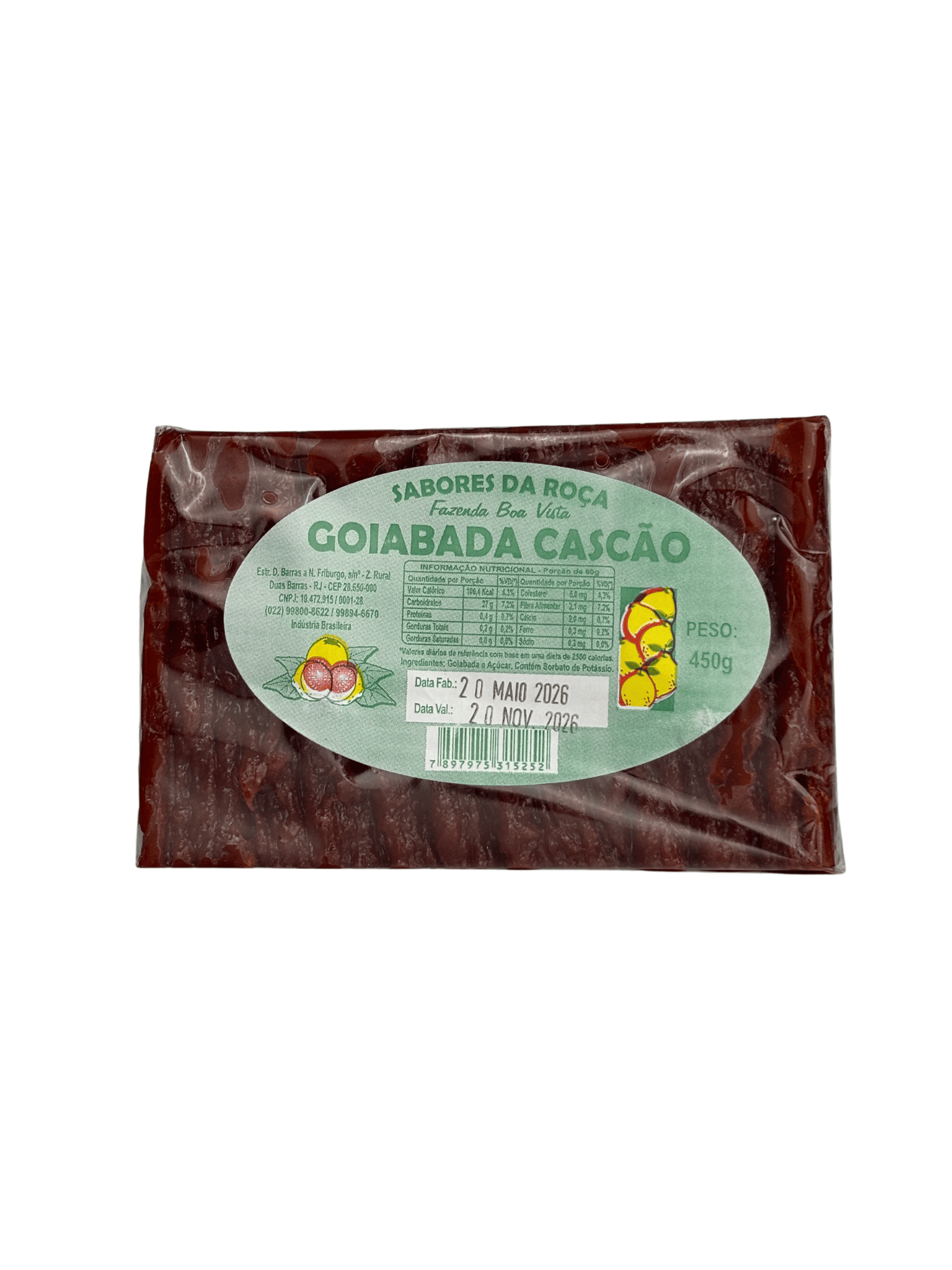 Goiabada Cascão em Barra 450g
