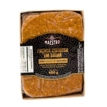 Paçoca Cremosa em Barra Zero 400g