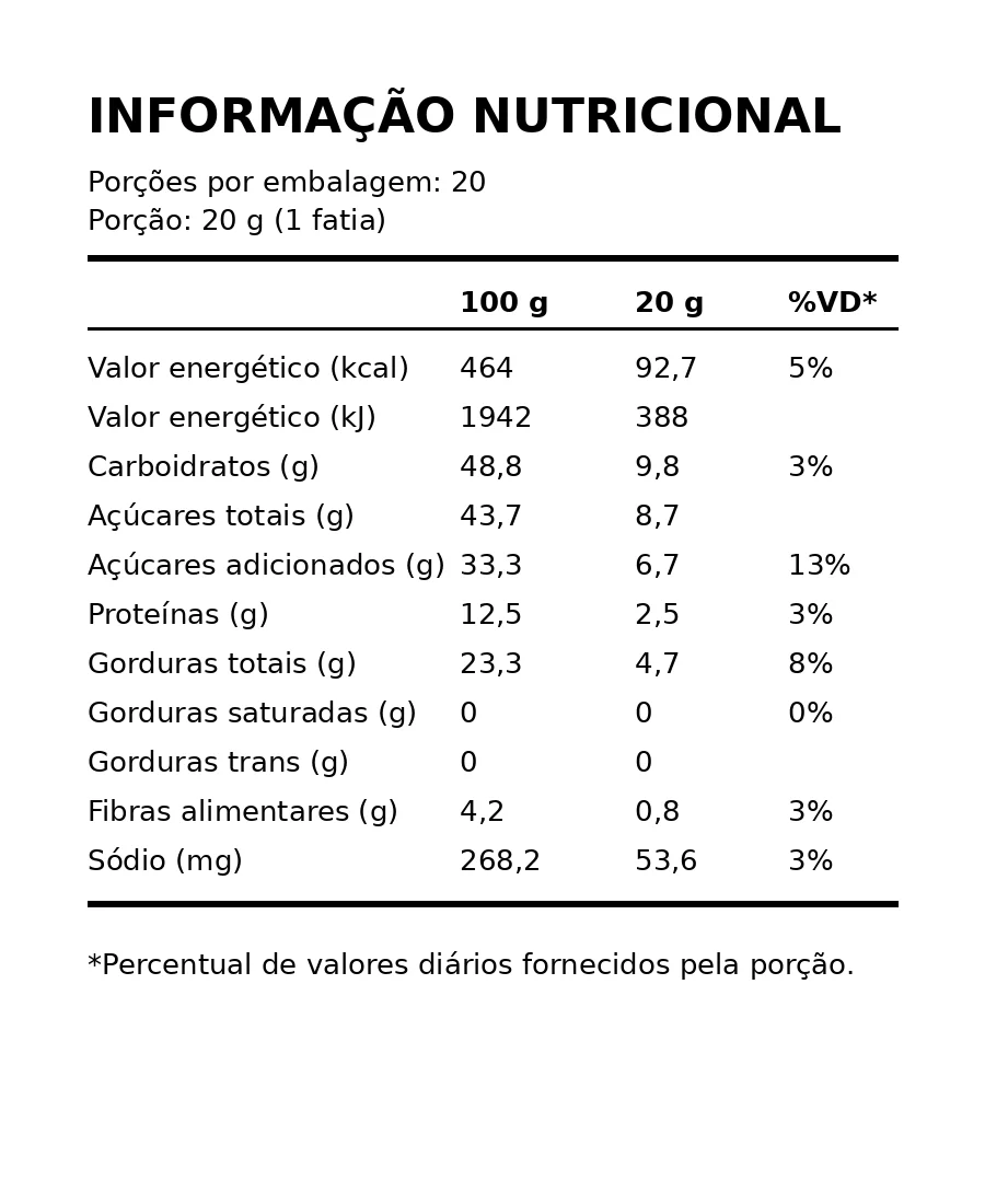 Paçoca Cremosa em Barra 400g - Imagem 3